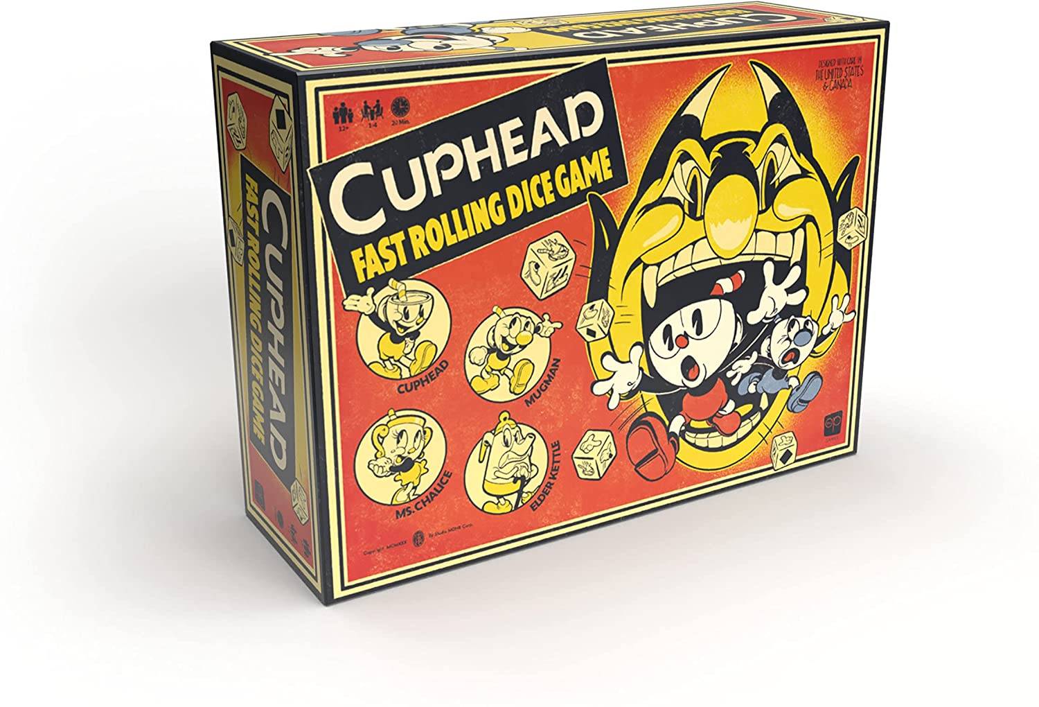 Cuphead: snel rollend dobbelspel