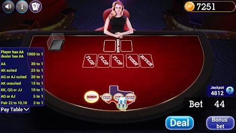 Texas Holdem Progressive Poker Zrzut ekranu 2