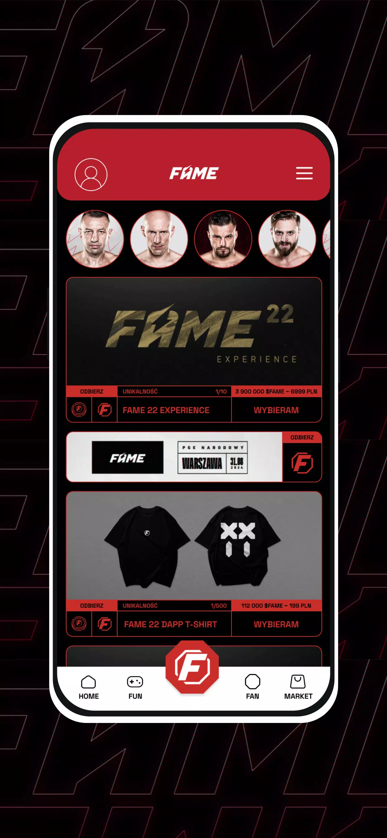 FAME MMA APP Screenshot 1