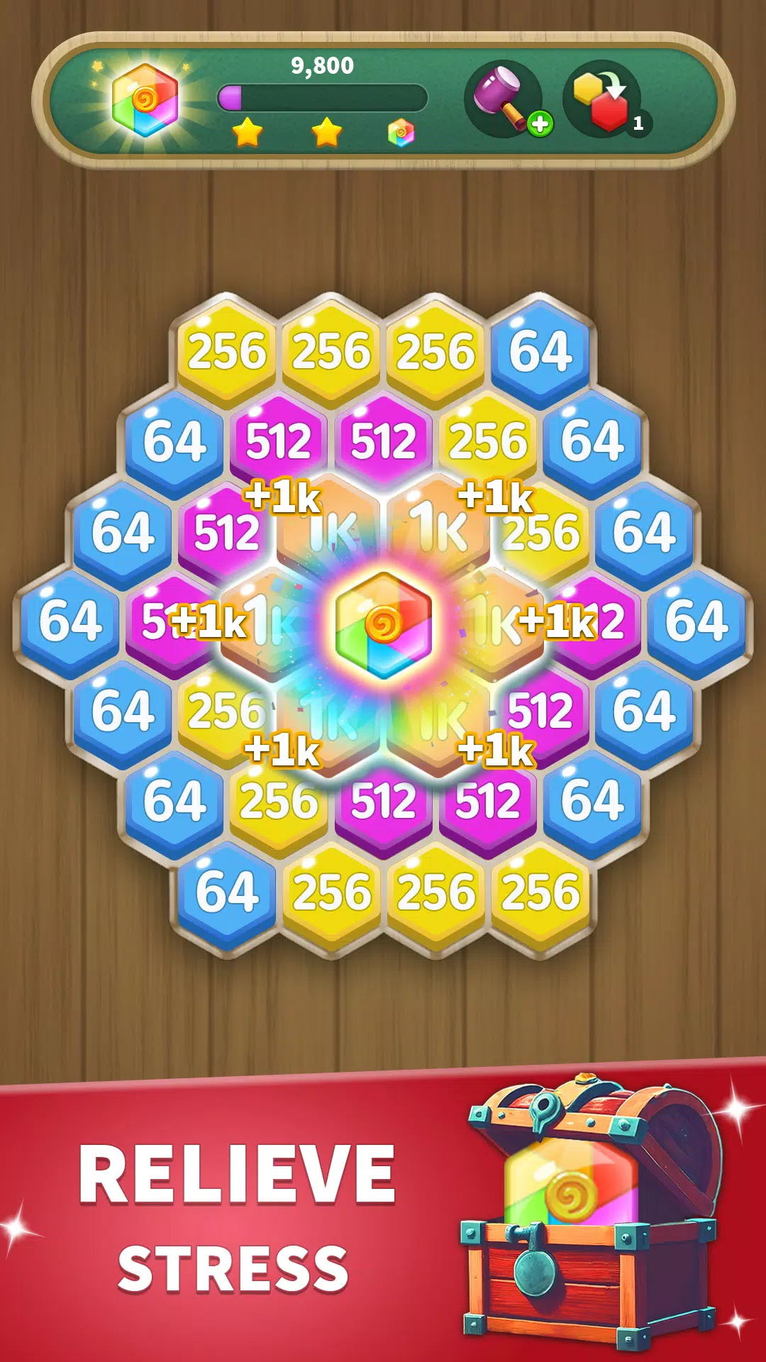 Hexa Connect: 2048 Puzzle Screenshot 3