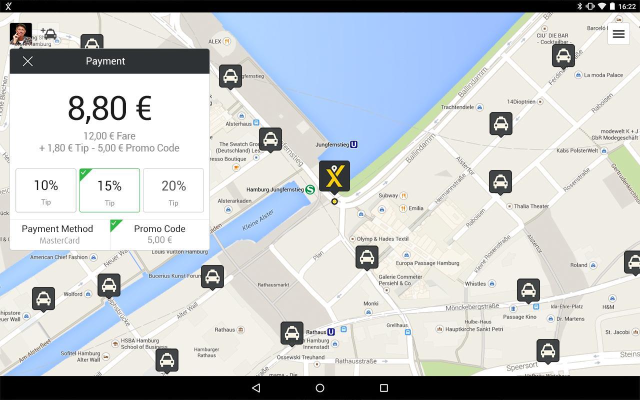 FREENOW - Taxi and more Screenshot 2