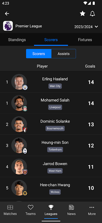 Jdwal - Football Stats Capture d'écran 4