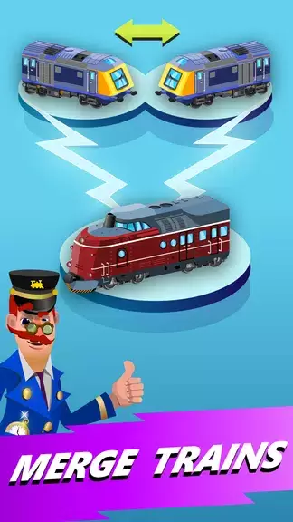 Train Merger Idle Train Tycoon স্ক্রিনশট 1