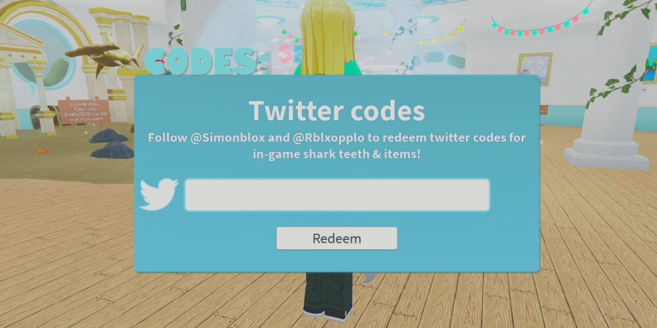 Redeeming Codes in SharkBite Classic