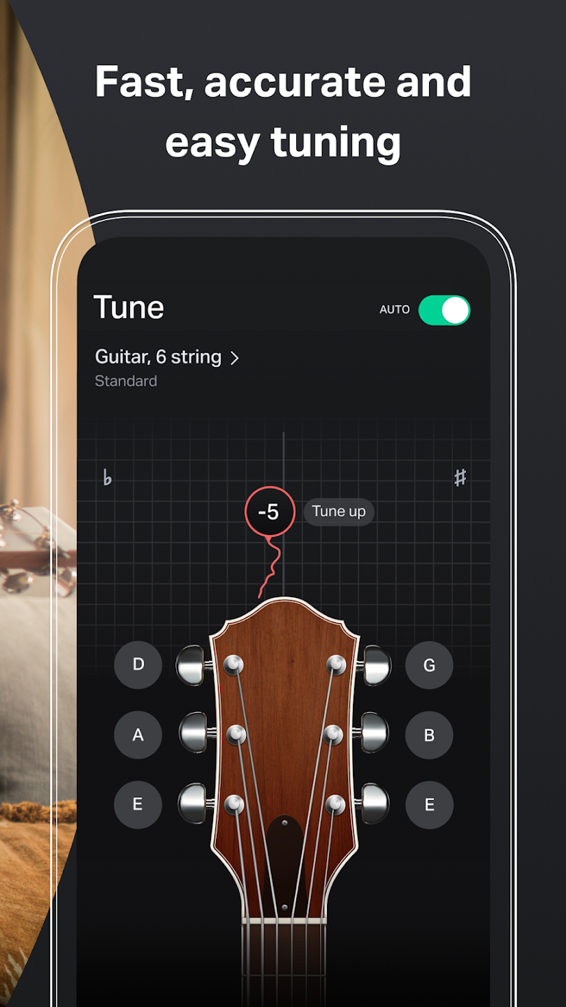GuitarTuna: Afinador, Acordes Captura de pantalla 1