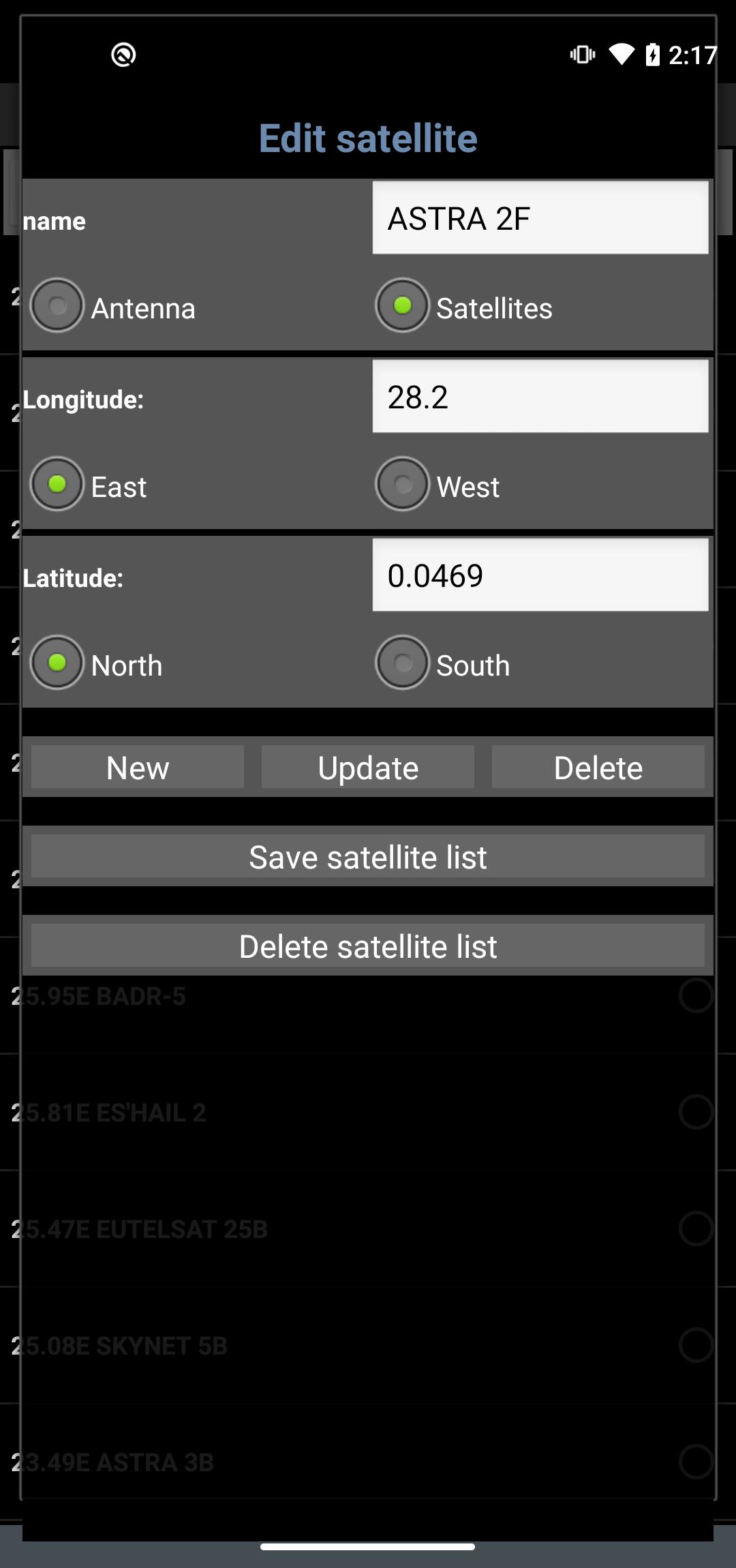 Satellite Locator Capture d'écran 4