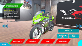 EngineRev-Ride ภาพหน้าจอ 1