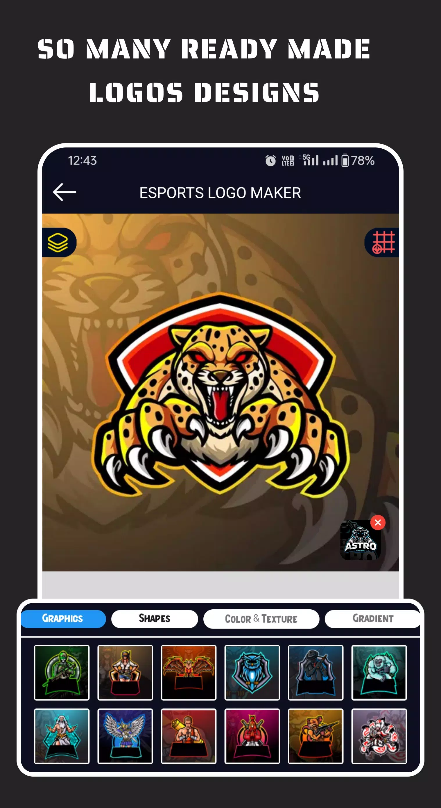 Esportify: Gaming Logo Maker 스크린샷 4