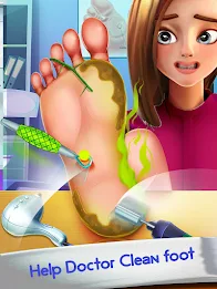 Foot Doctor ASMR Offline Games Zrzut ekranu 2