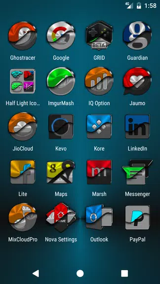 Half Light Icon Pack Capture d'écran 3