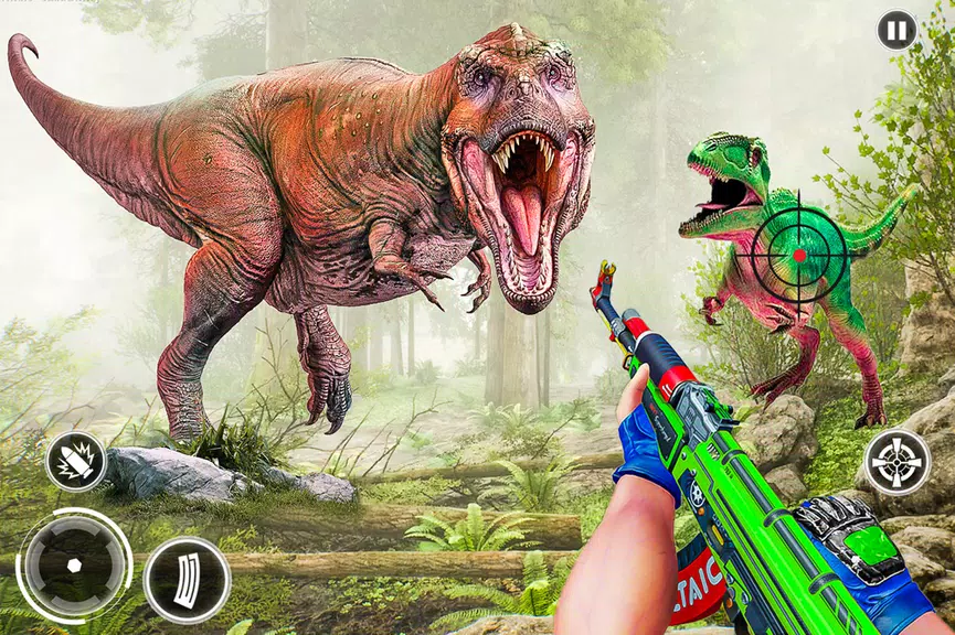 Super Dino Hunting Zoo Games Скриншот 1