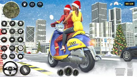 Superhero Bike Taxi Bike Games Capture d'écran 2