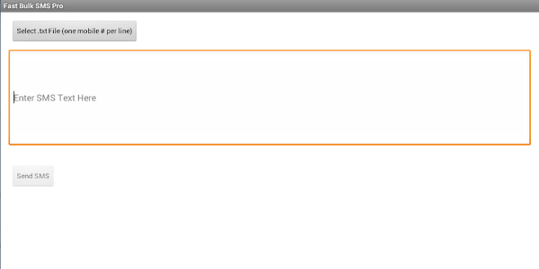 Fast Bulk SMS Pro Screenshot 2