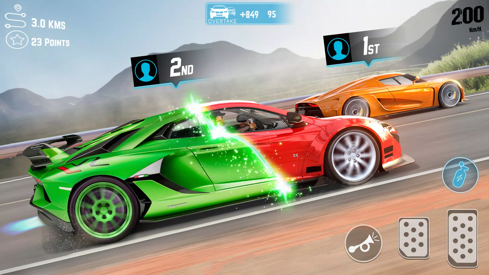 Real Highway Car Racing Game Schermafbeelding 2