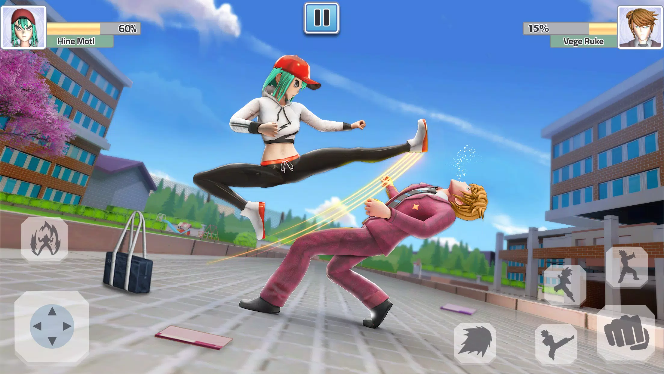 High School Fighting Game Captura de pantalla 2