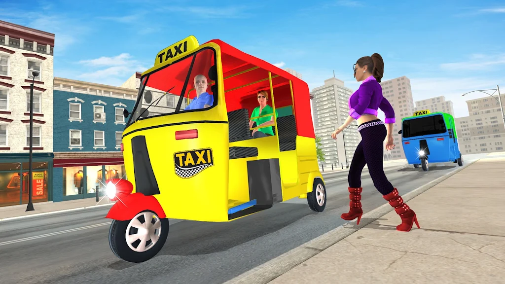 Grand Tuk Tuk Rickshaw Game स्क्रीनशॉट 3