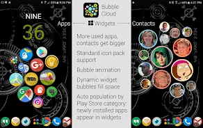 Bubble Cloud Widgets + Folders 스크린샷 1