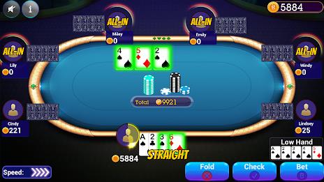 Omaha Poker Offline स्क्रीनशॉट 3