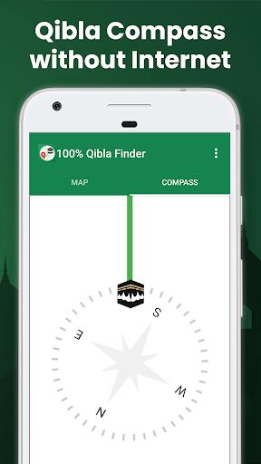 100% Qibla Finder 스크린샷 1