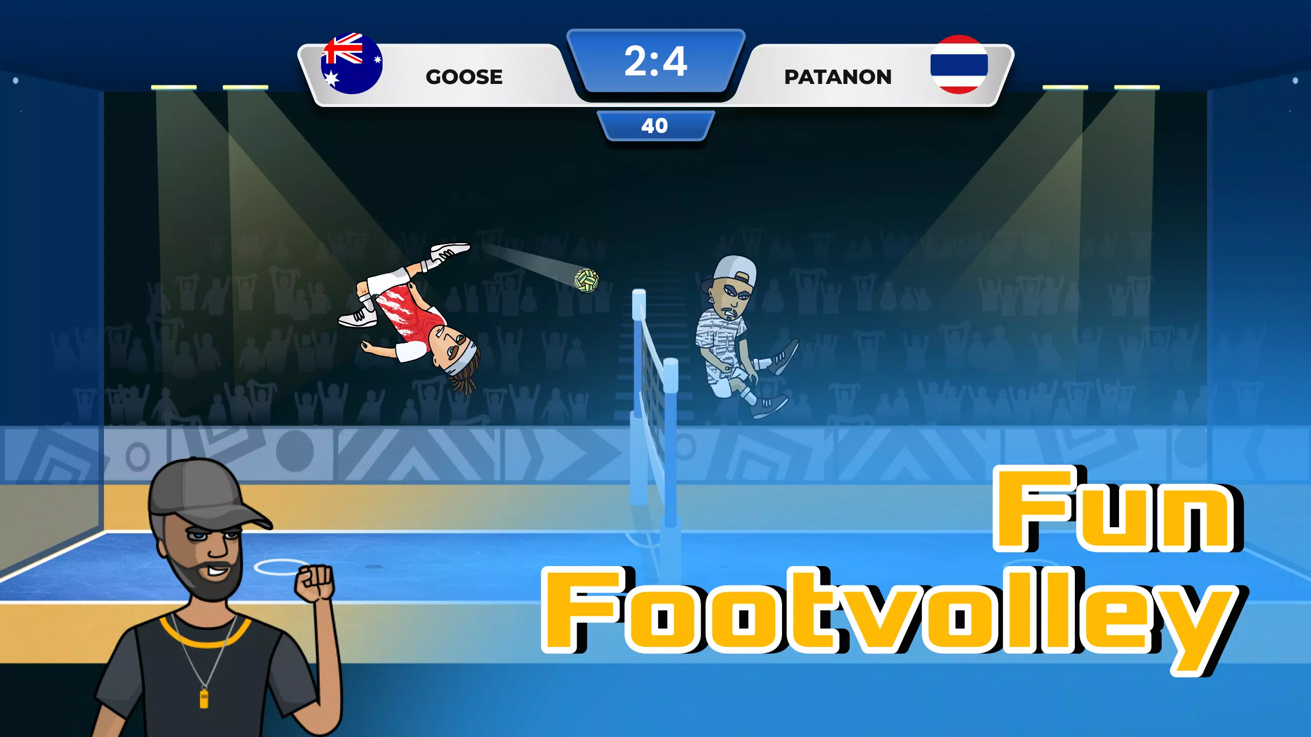 Soccer Spike - Kick Volleyball Скриншот 1