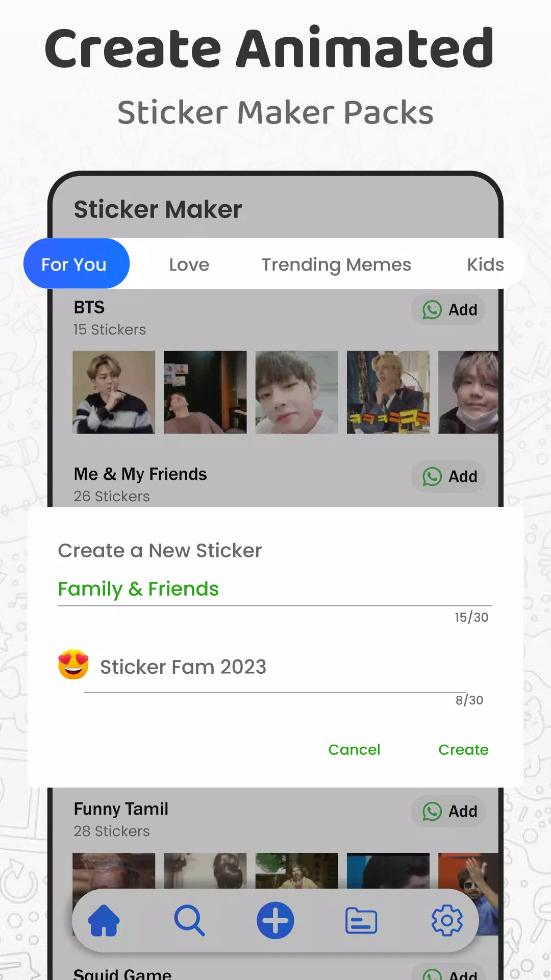 Animated Sticker Maker & GIFHY Screenshot 1