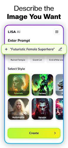 Lisa AI: AI Art Generator Скриншот 4