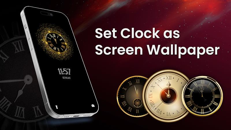 Analog Clock Wallpaper：3DClock應用截圖第4張