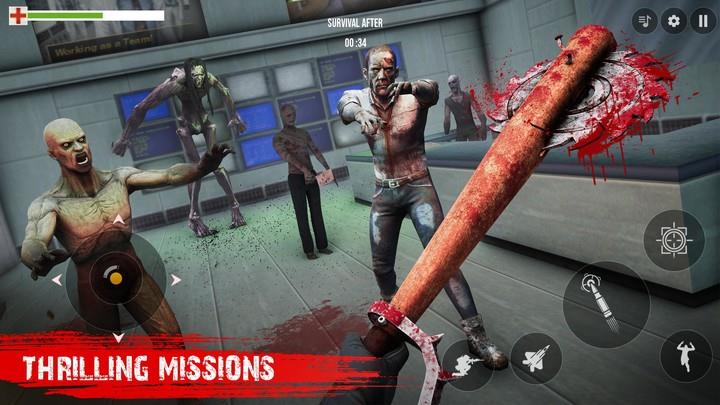 Sniper 3D Zombie: War Shooting Скриншот 1