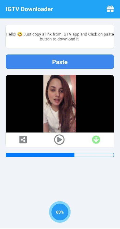 IGTV Video Downloader Captura de pantalla 1