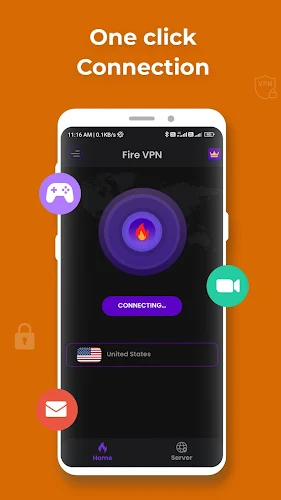 Fire VPN - Vpn Proxy Browser Скриншот 1