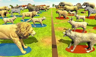 Wild Animals Kingdom Battle 스크린샷 1