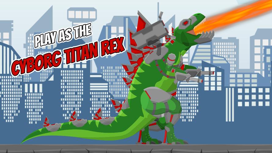 Schermata Cyborg Titan Rex: City Rampage 1