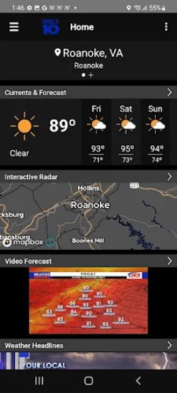 WSLS 10 Roanoke Weather স্ক্রিনশট 1