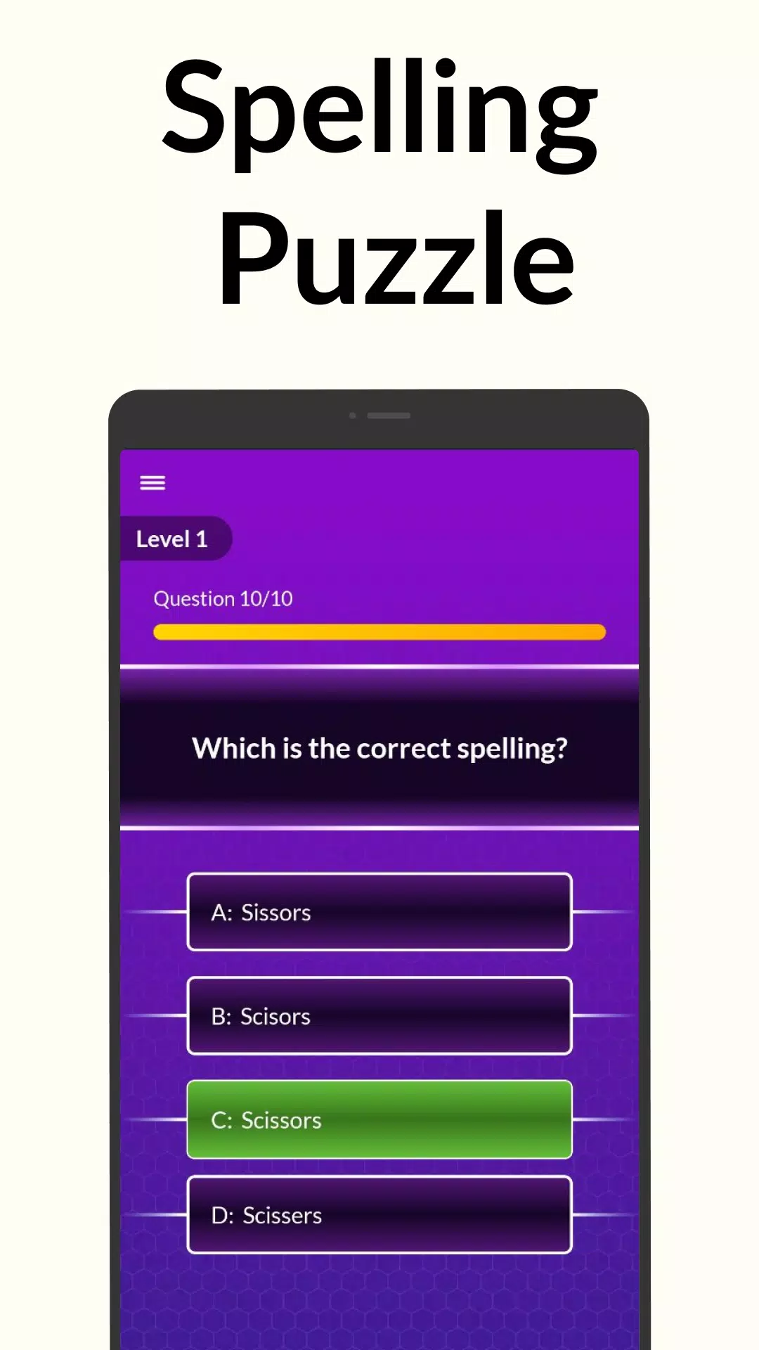 Spelling Bee: Spelling Quiz Screenshot 3