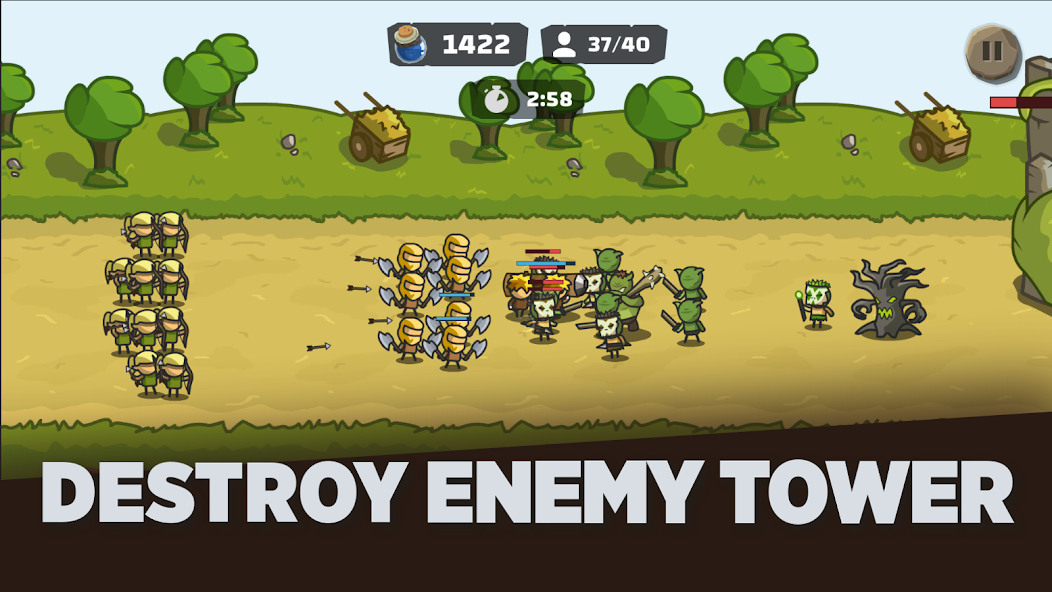 Tower Royale: Stick War Online Captura de tela 1