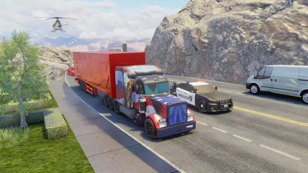 Usa Truck Simulator Car Games Capture d'écran 2