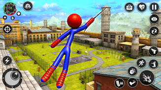 Spider Stick Hero Prison Break Screenshot 2