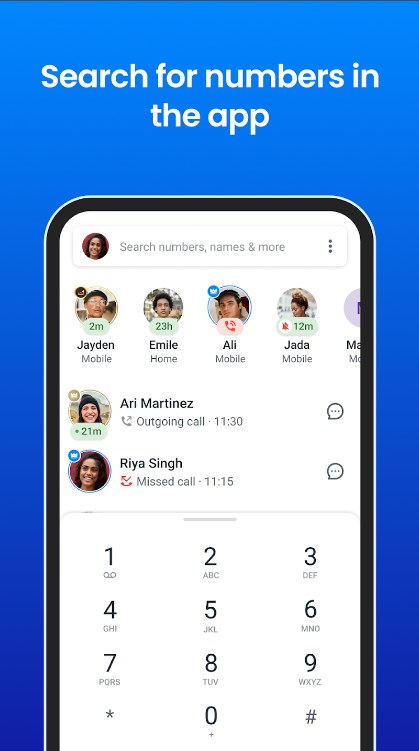 Truecaller：来电显示，防骚扰，通话历史应用截图第2张