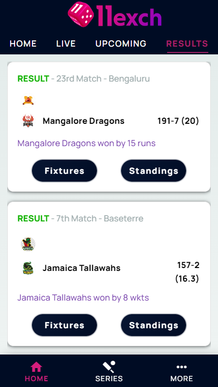 11Exch Scores Line Cricket App Screenshot 3