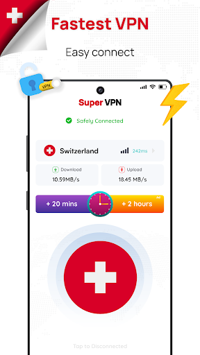 Switzerland VPN: Get Swiss IP應用截圖第1張