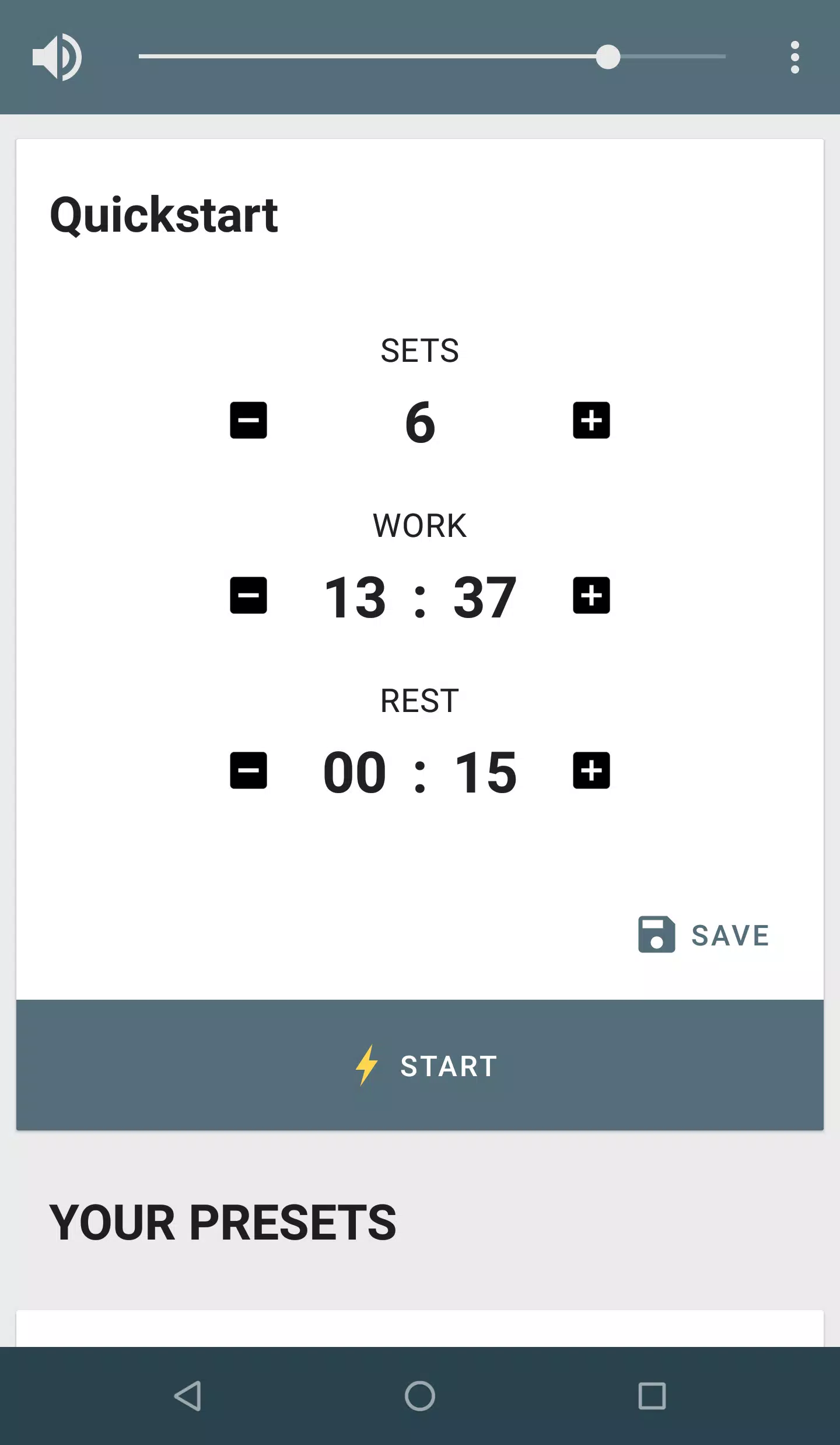 Interval Timer Schermafbeelding 1