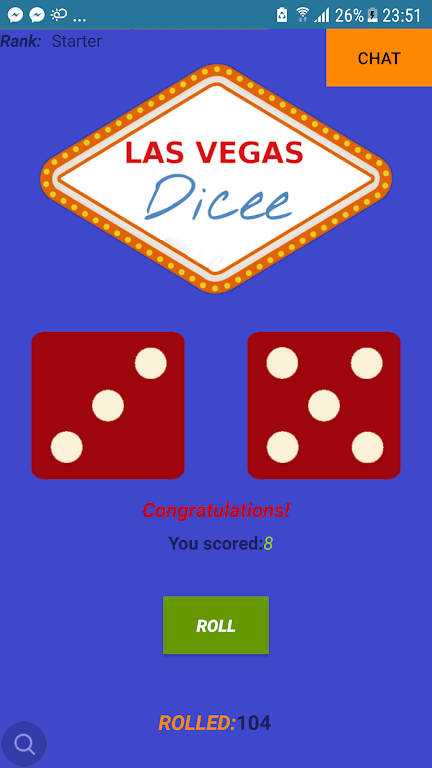 Roll Dice | Chat Captura de tela 1