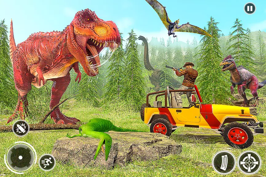 Super Dino Hunting Zoo Games Скриншот 4