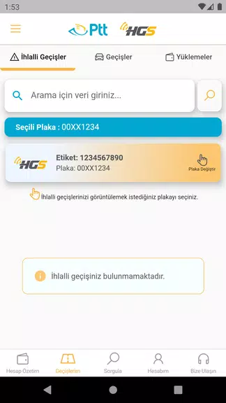 HGS - Hızlı Geçiş Sistemi Ảnh chụp màn hình 3