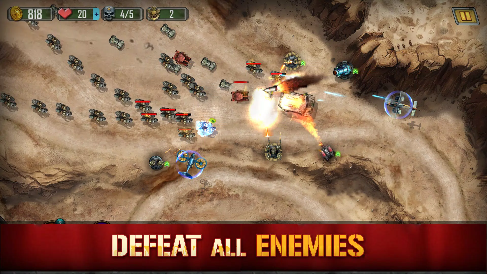 1945 WarGuard: Epic Shooter TD ภาพหน้าจอ 4