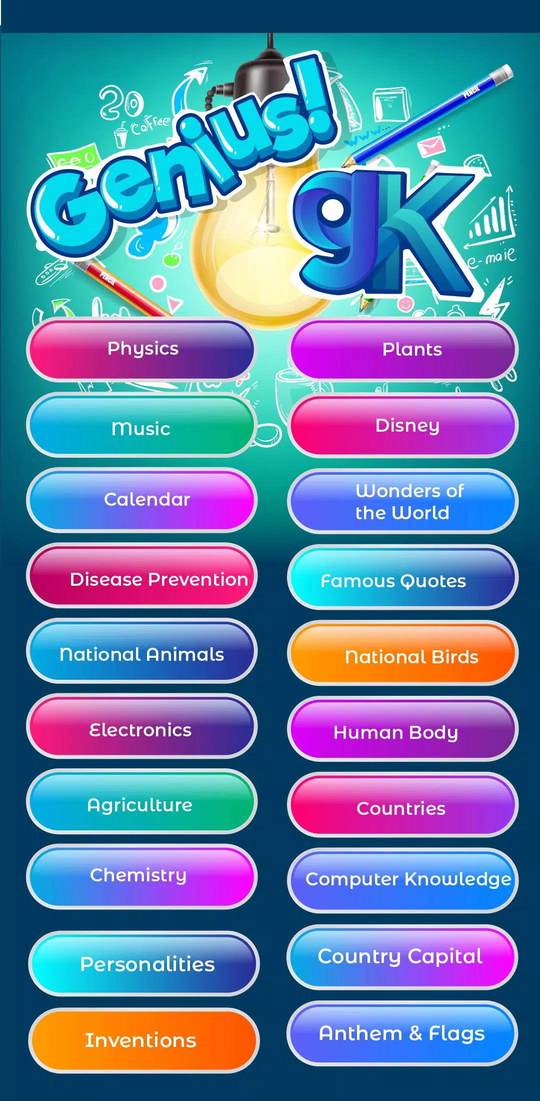 GK Quiz All Categories Captura de tela 1