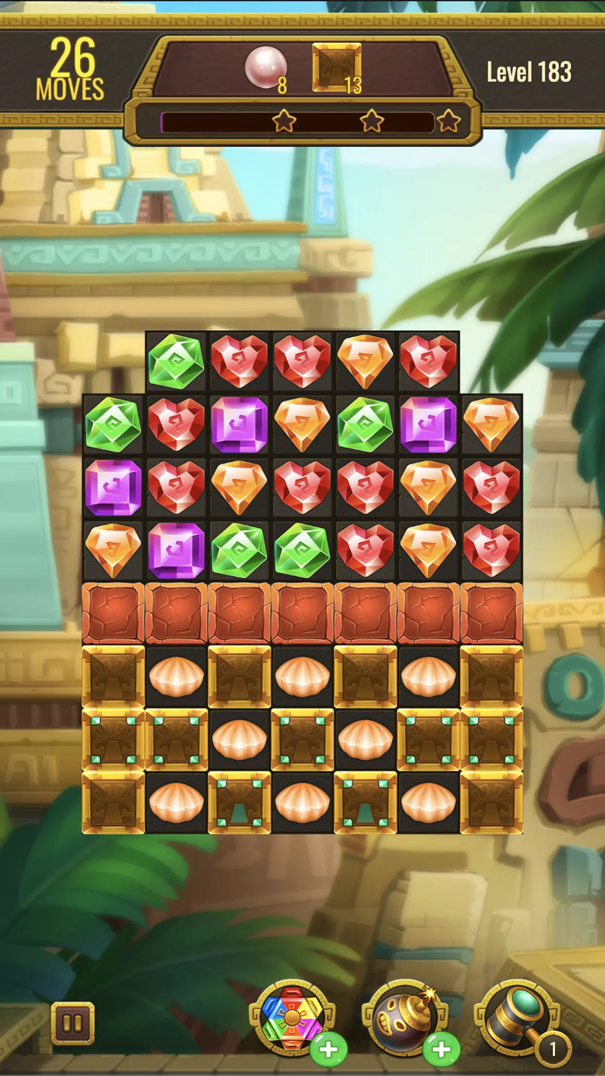 Jewels Maya Quest: Gem Match 3 Zrzut ekranu 4