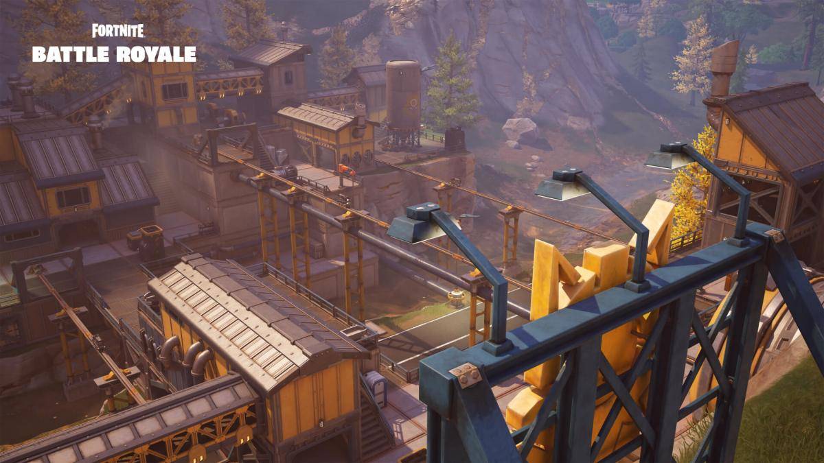 Shafts Brilhantes em Fortnite Capítulo 6, Temporada 2 como parte de um artigo sobre a Corrida do Ouro.