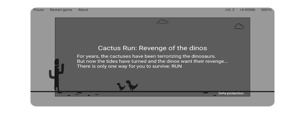 Schermata Cactus Run Classic - Dino jump 1