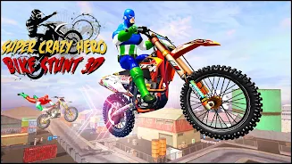 Bike Games Stunts: Spider Hero Screenshot 1